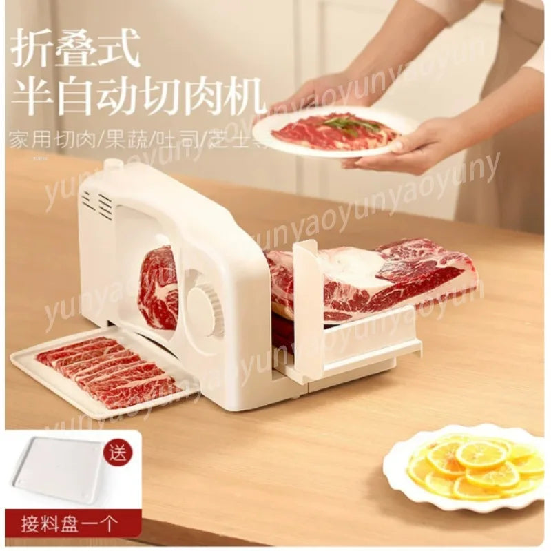 Household Electric Meat Slicer Multifunctional Frozen Beef Mutton Thin Slice Cutting Kitchen Food Cutter