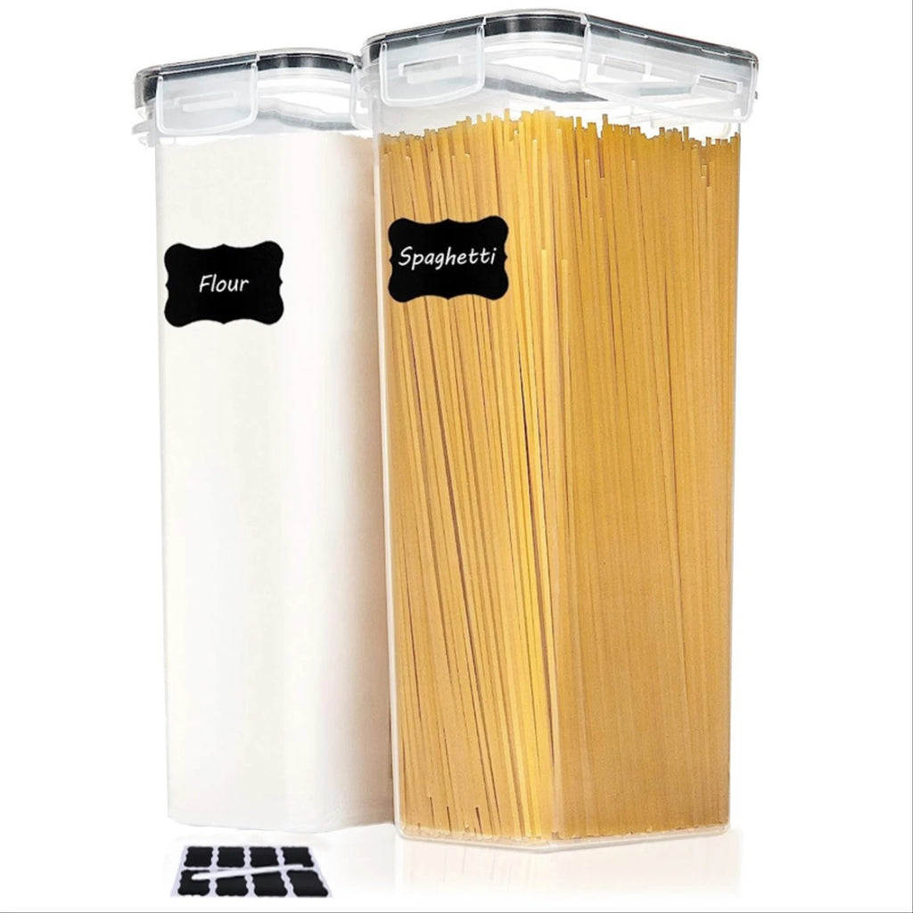 Airtight Food Storage Containers with Lids, 2/4 PCS 2.8L Pasta Containers for Pantry Organization and Storage, BPA Free Kitchen