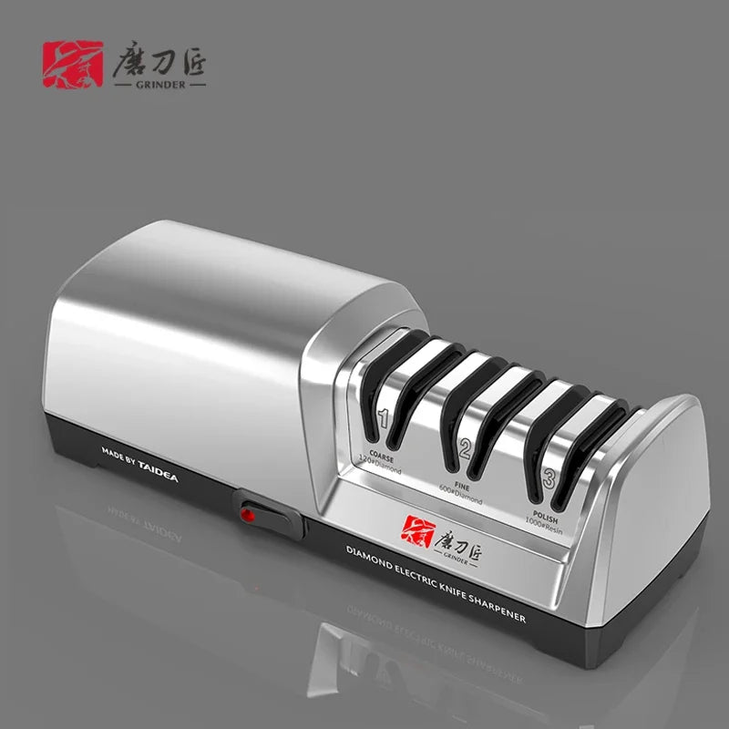 TAIDEA Professional Electric Knife Sharpener - 3-Stage System, Restore and Polish Blades Effortlessly Kitchen Sharpener