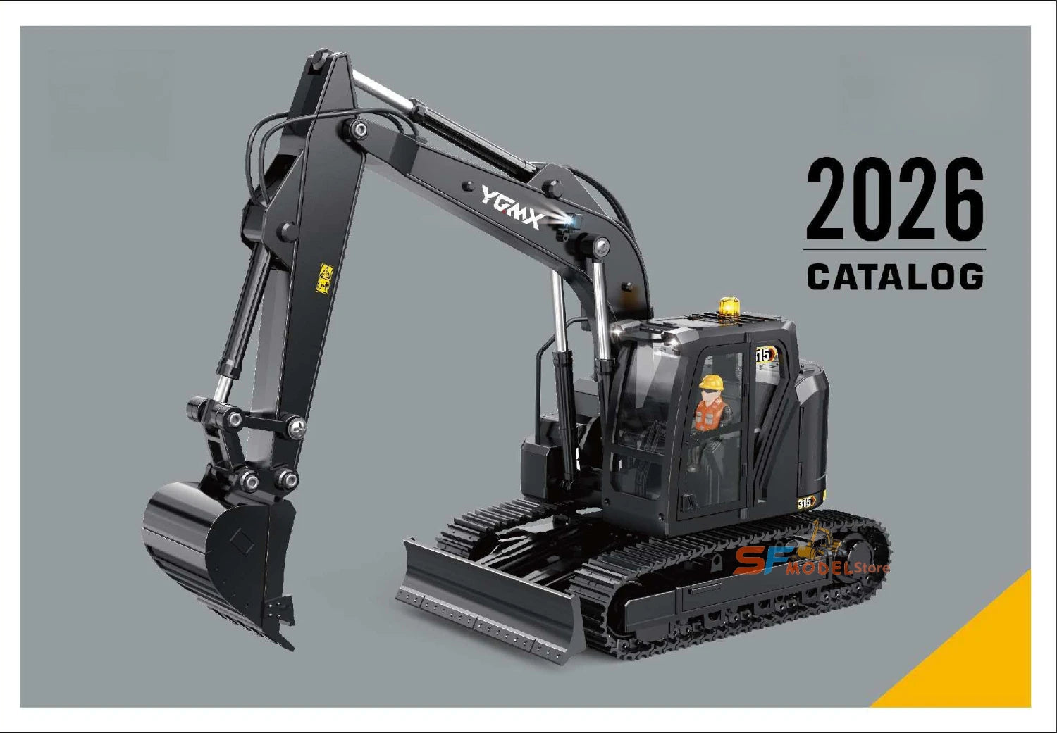 2026 New Yi Gong 1/50 RC Loader Dump Truck Excavator Sand Screener Road Roller Mini Engineering RC Car Electric Toy Gift