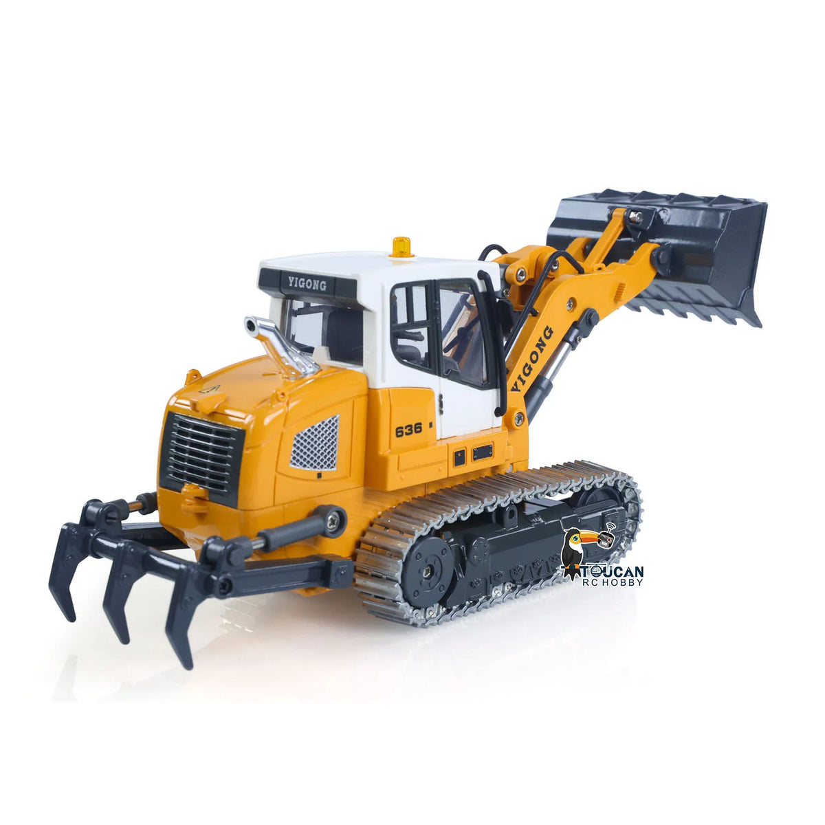 New 636 RC Loader RTR Upgrade Metal Ttracks Bucket Electric Lifting Light Sound Battery Mini Toy Model Birthday Gifts