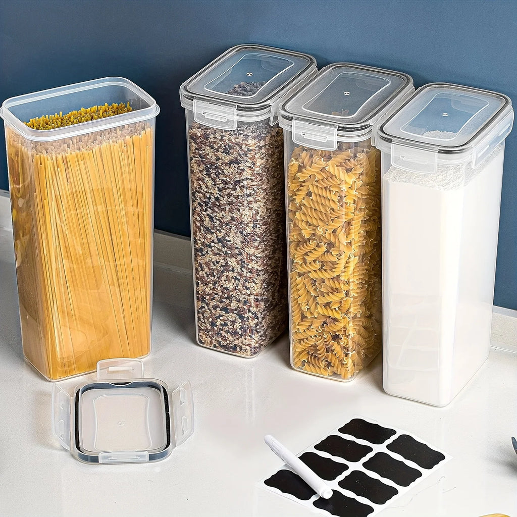Airtight Food Storage Containers with Lids, 2/4 PCS 2.8L Pasta Containers for Pantry Organization and Storage, BPA Free Kitchen