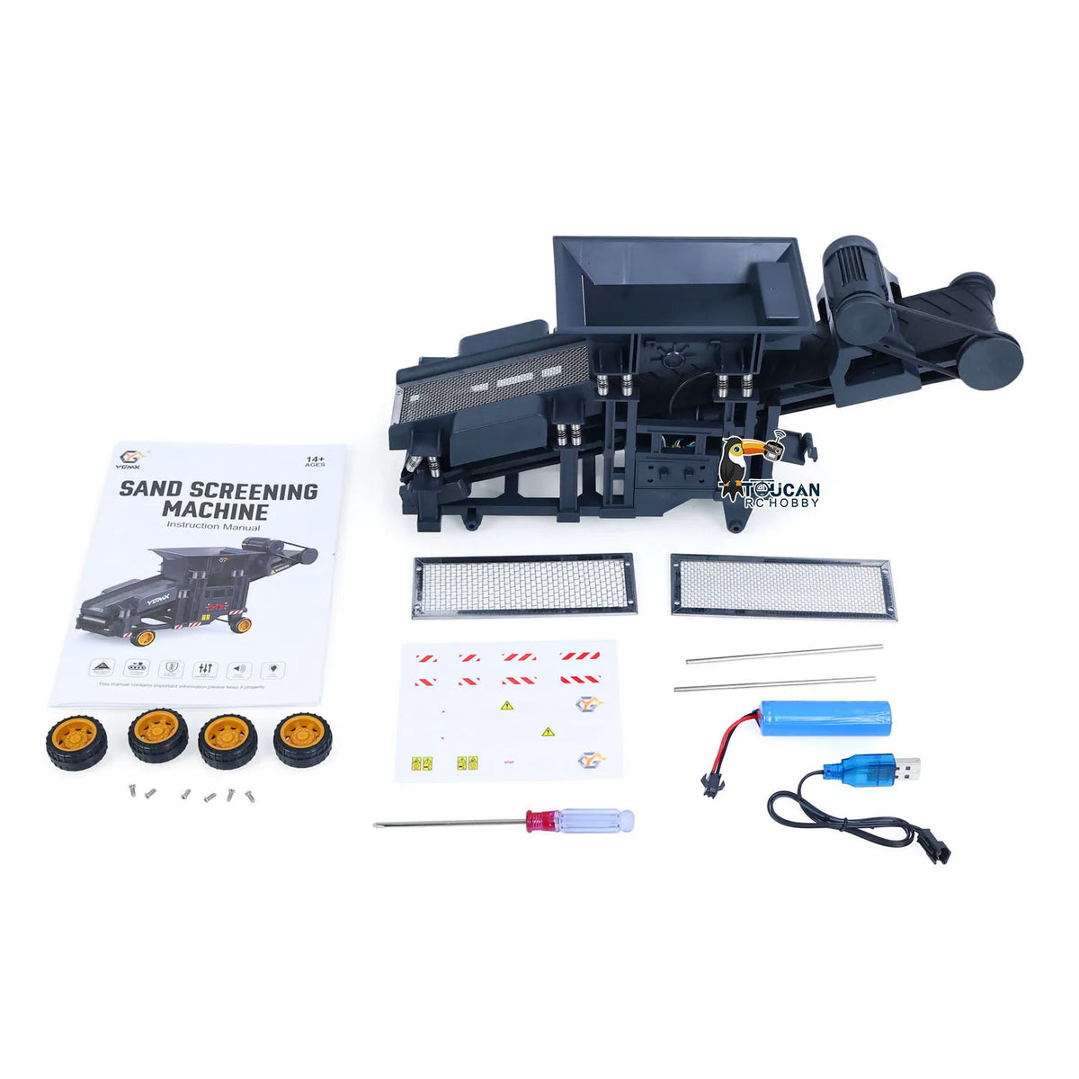 New Gift 1/50 Mini RC Excavator Mining Truck Loader Remote Control Toys Cars Model Machine Engineering Vehicle TOUCAN Hobbies