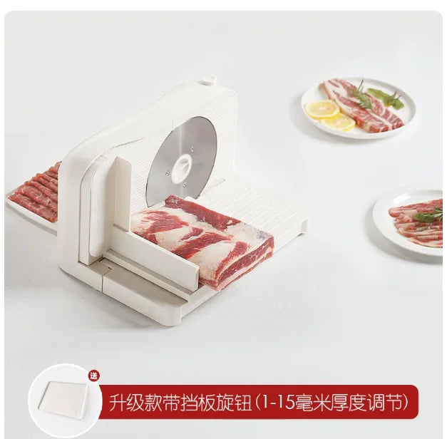 Household Electric Meat Slicer Multifunctional Frozen Beef Mutton Thin Slice Cutting Kitchen Food Cutter