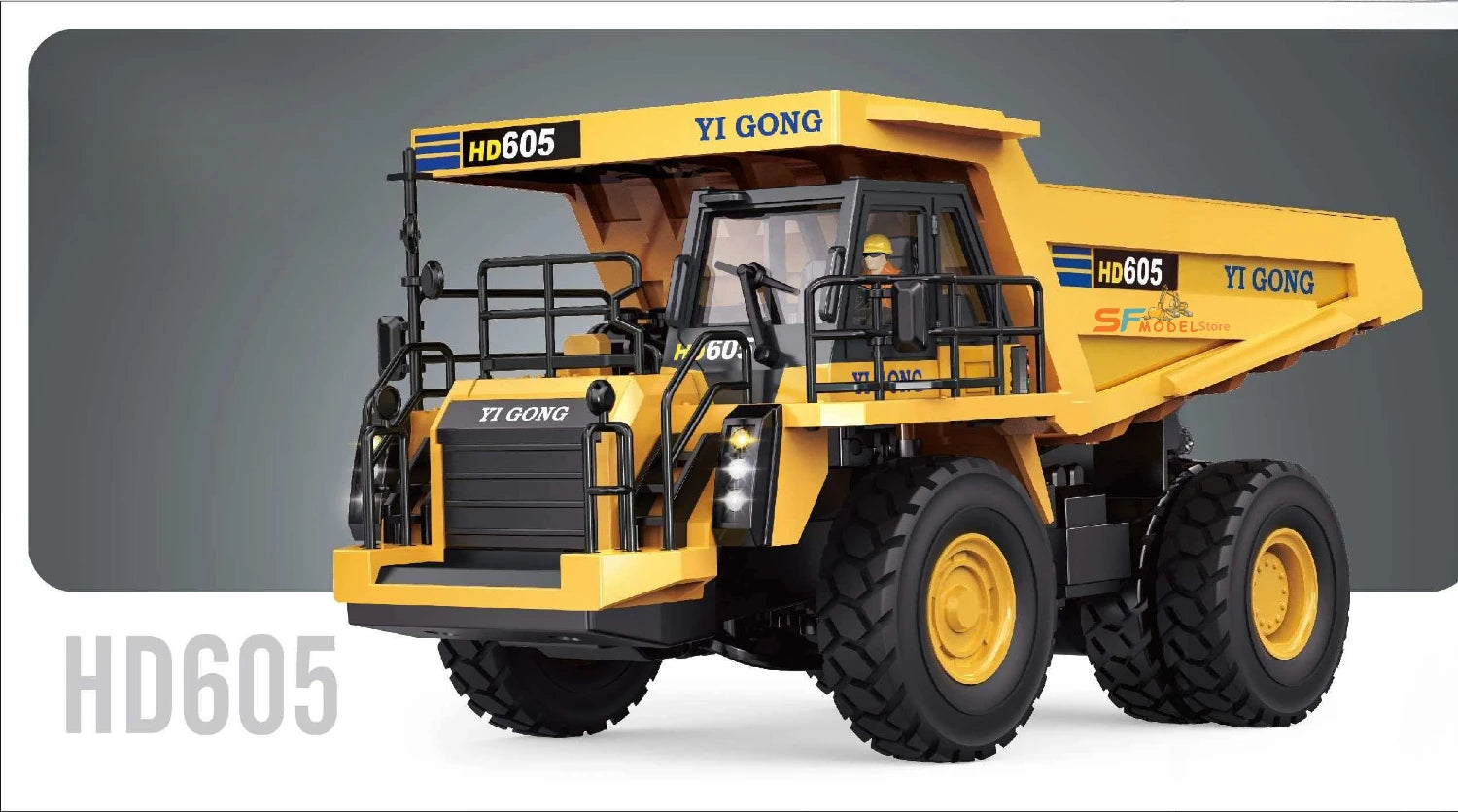 2026 New Yi Gong 1/50 RC Loader Dump Truck Excavator Sand Screener Road Roller Mini Engineering RC Car Electric Toy Gift