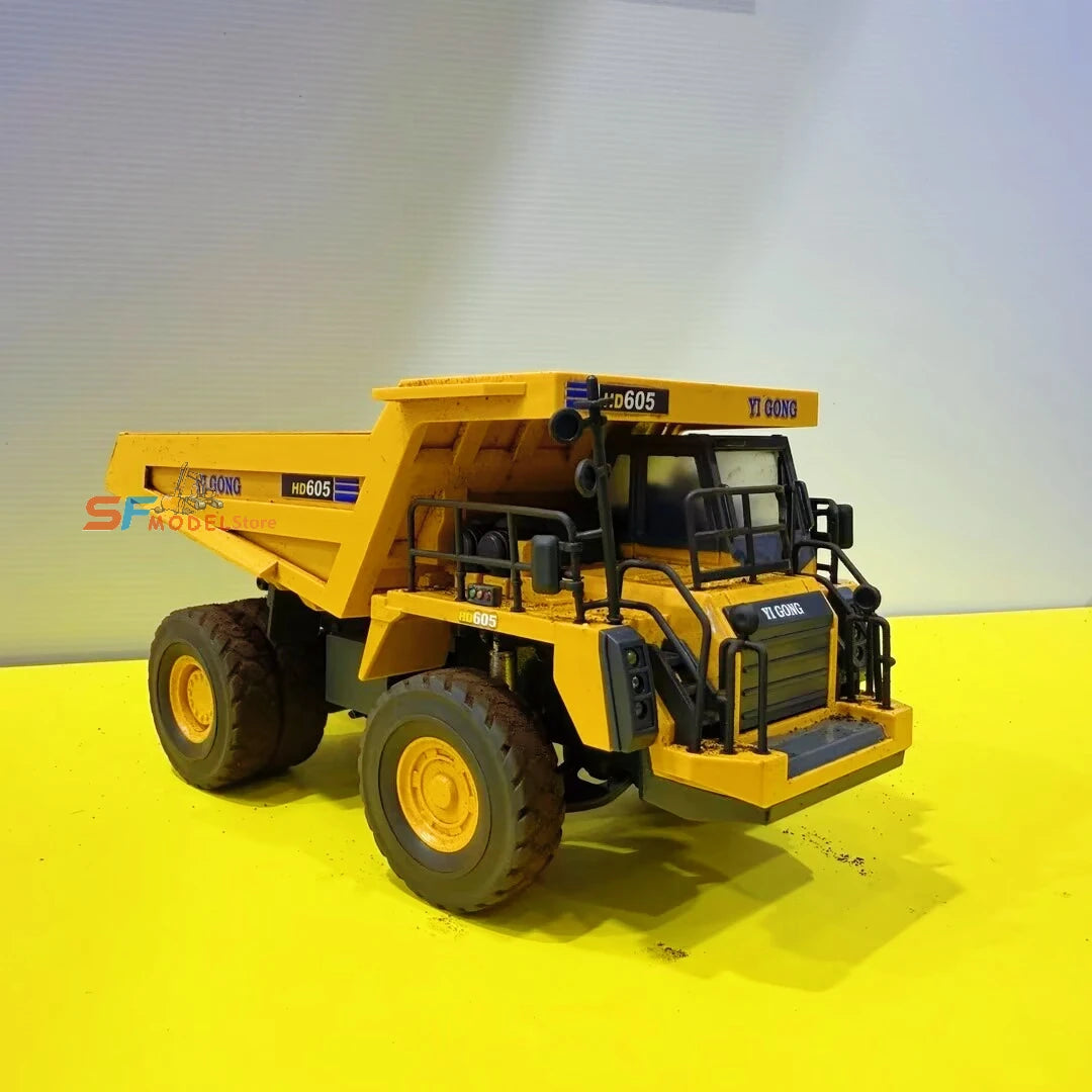 Yi Gong 1/50 Mini Remote Control Model Loader Excavator Mining Truck Sand Screener Road Roller Engineering Vehicle Toys Hobbies