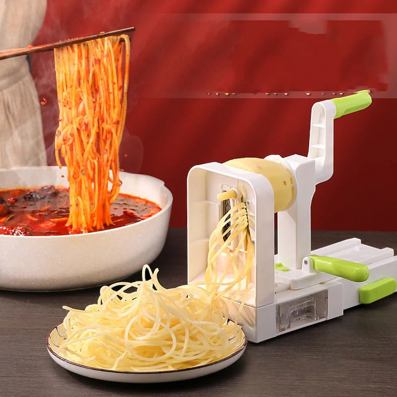 Vegetable Grater Spiral Slicer Whirlwind Vegetable Noodle Maker Thousand Thread Potato Machine Multifunctional Kitchen Gadgets
