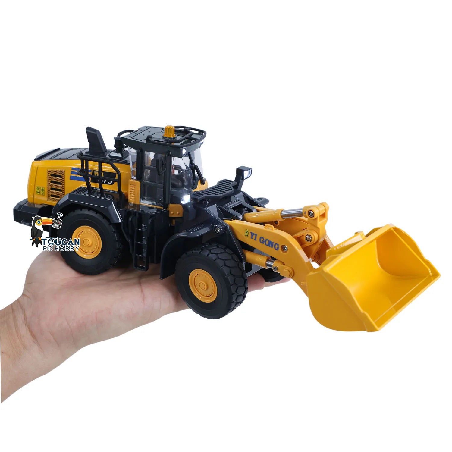 Half Metal Mini 1/50 Electric Remote Control Loader RTR RC Engineering Vehicle Model Lights Sounds Desktop Level Gift