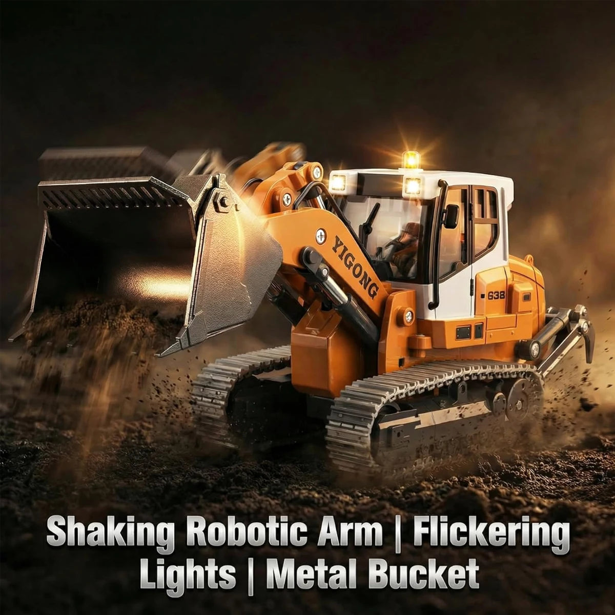 1:50 YG636 Rc Engineering Vehicle 1:50 Scale Alloy Excavator Crawler Loader Dump Truck 2.4ghz Simulation Construction Model Toy