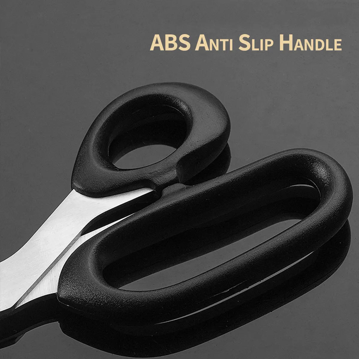 Korean Style Stainless Steel Kitchen Shears - Precision BBQ Scissors for Steak, Chicken, Fish, Duck & Restaurant Use
