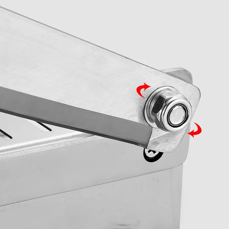 Food Cutter Slicing Machine Beef Bacon Fish Frozen Meat Stainless Steel Home Cutting Adjustable Slice Thickness Kitchen Tool