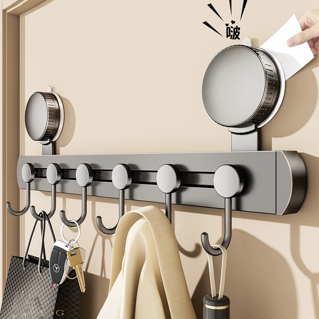 No Drill Suction Cup Rotate Strong Load-Bearing Vacuum Hook Kitchen Wall Bathroom Door Adhesive Hook Hook Key Hook Kitchen Hook