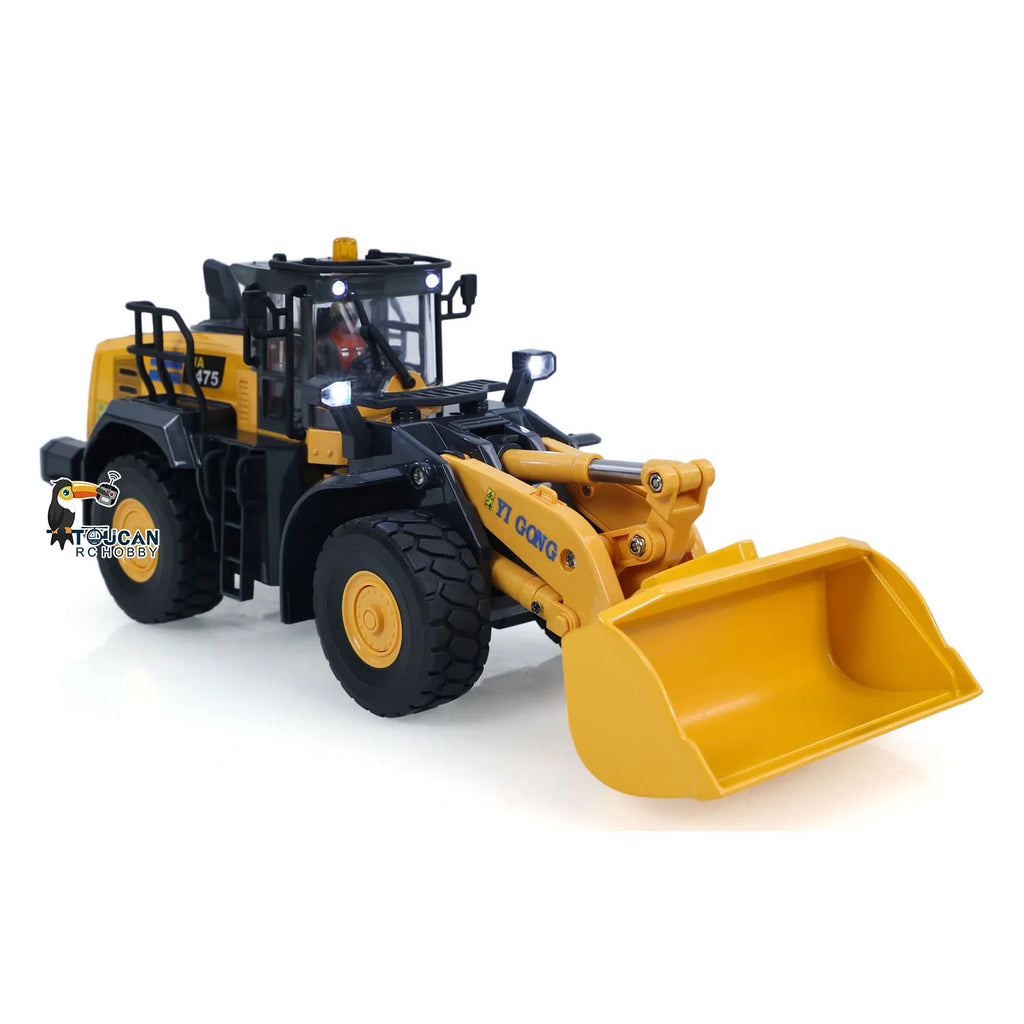 New Half Metal 1/50 WA475 RC Loader RTR Remote Control Trucks Cars Mini Vehicle Model Lights Sounds Machine Gift Toys RC Car