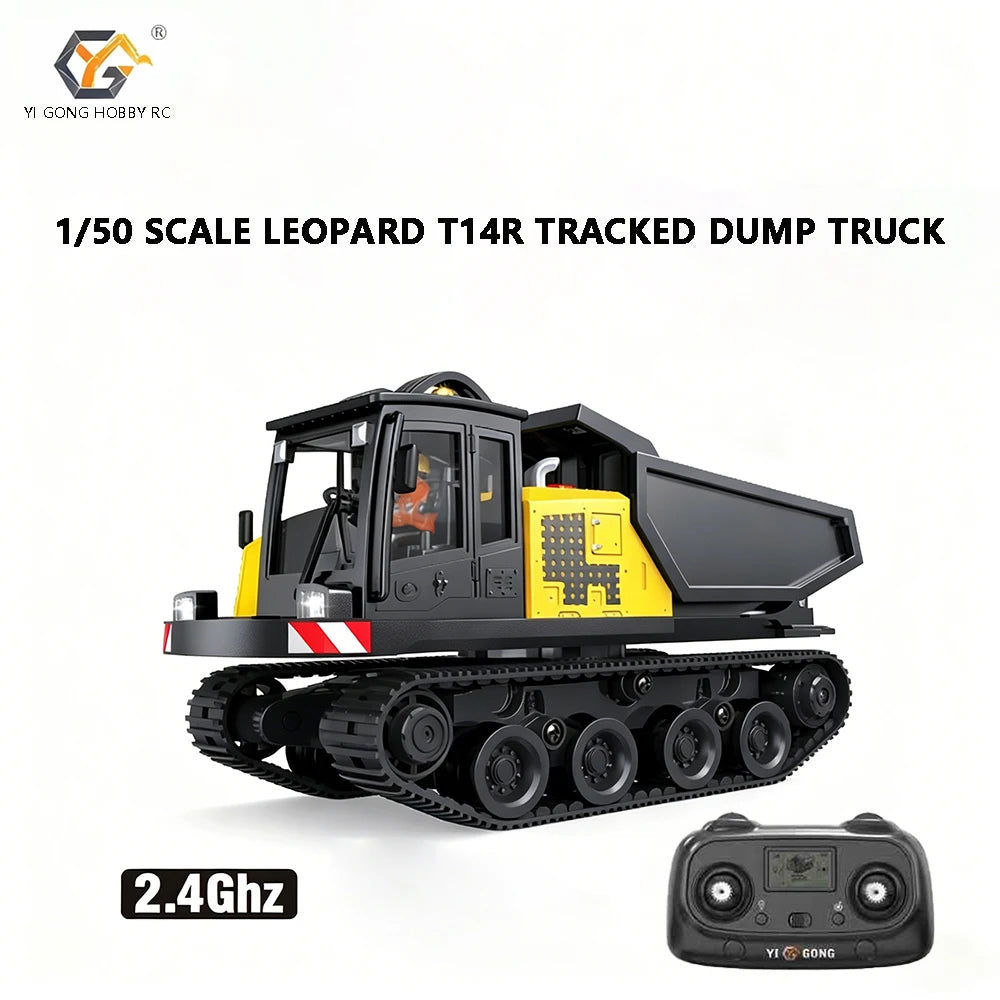 1/50 YG970 YG636 YG520 T14R YG180 YG605 RC Excavator Loader Dump Truck Full-Aisle Alloy Simulation Engineering Vehicle Model Toy